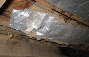 Compare Underfloor Insulation: Builder's Blanket and Wire Mesh