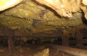 Compare Underfloor Insulation: Fibreglass Batts with Chicken Wire